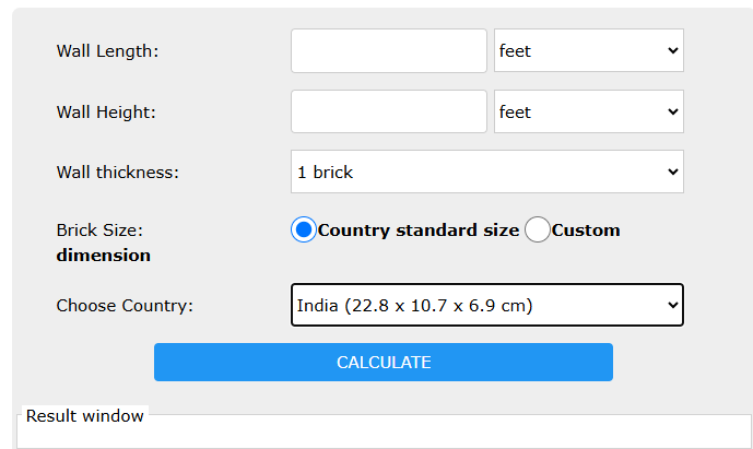 Brick Calculator